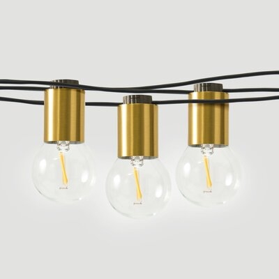 Glow Globe Edison LED Waterproof Outdoor 12 Bulb String Lights