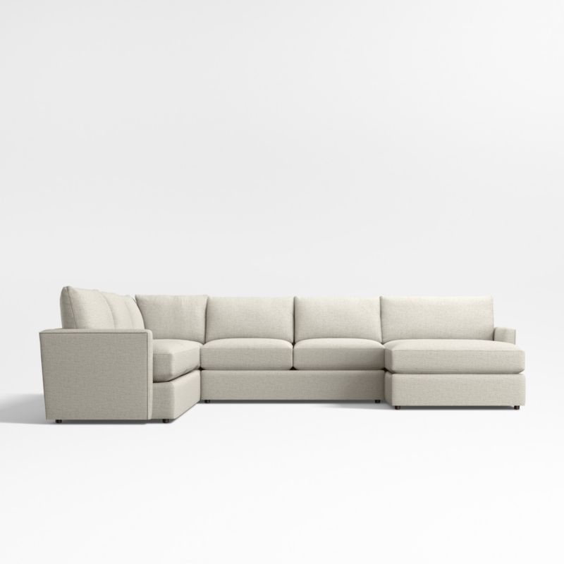 Lounge Classic 4-Piece L-Shaped Sectional Sofa with Chaise Lounge - Image 2
