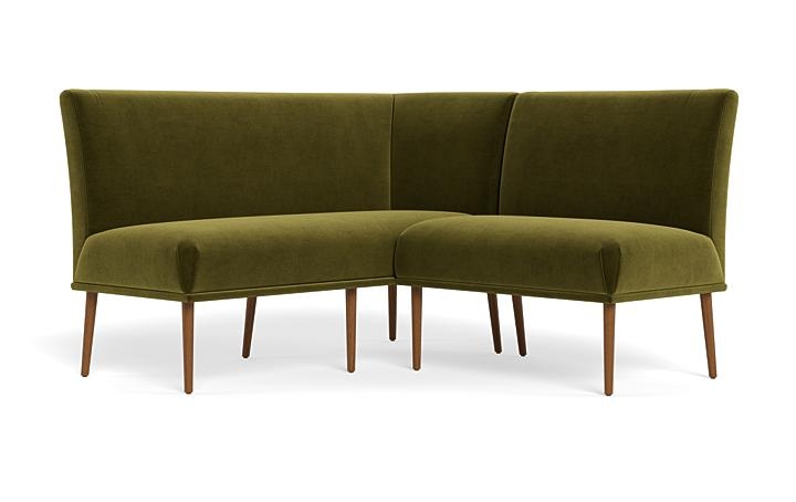 Dorian Upholstered Petite Left Banquette with Tufting Option - Image 2