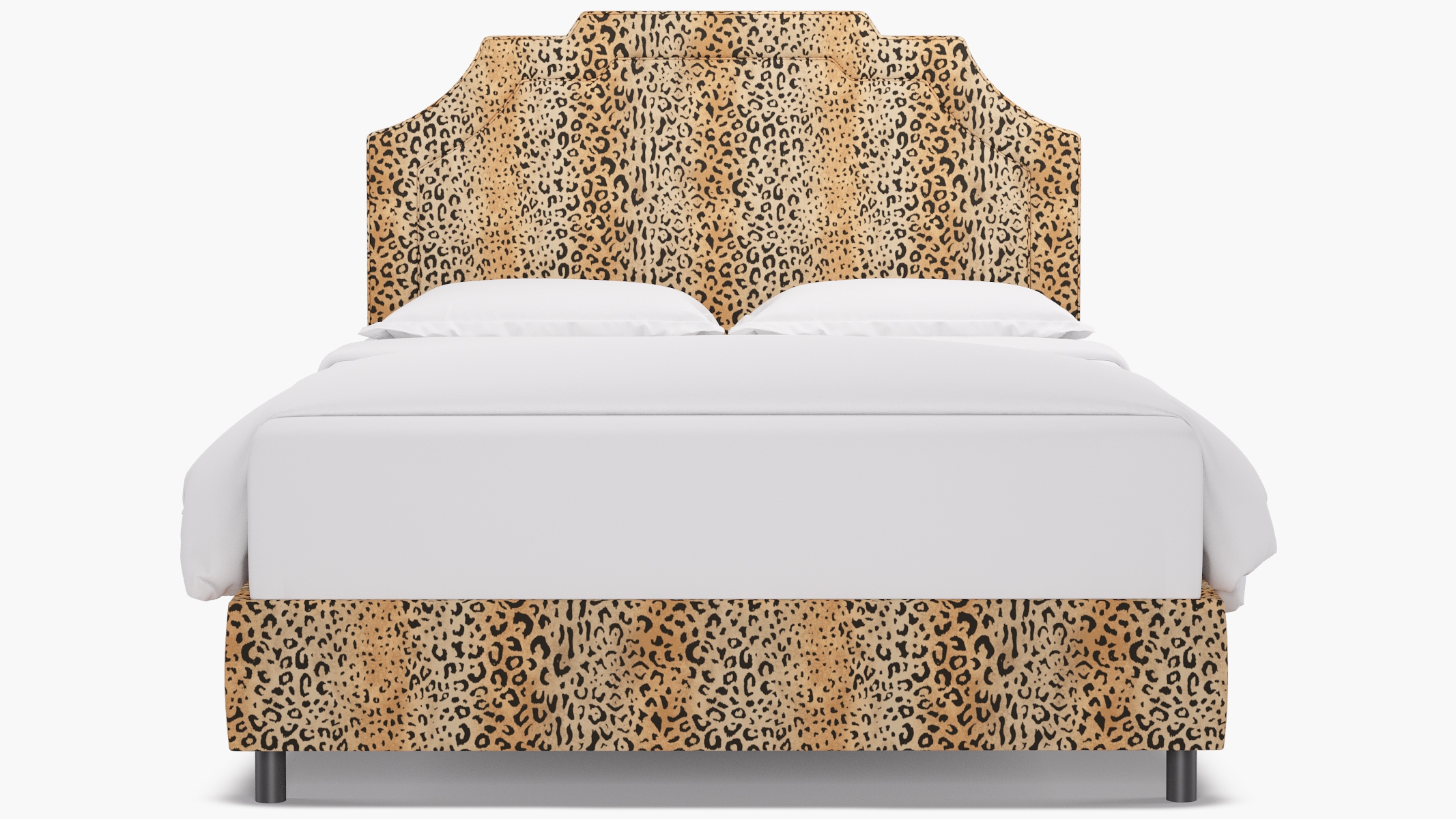 Art Deco Bed, Leopard, Queen - Image 1