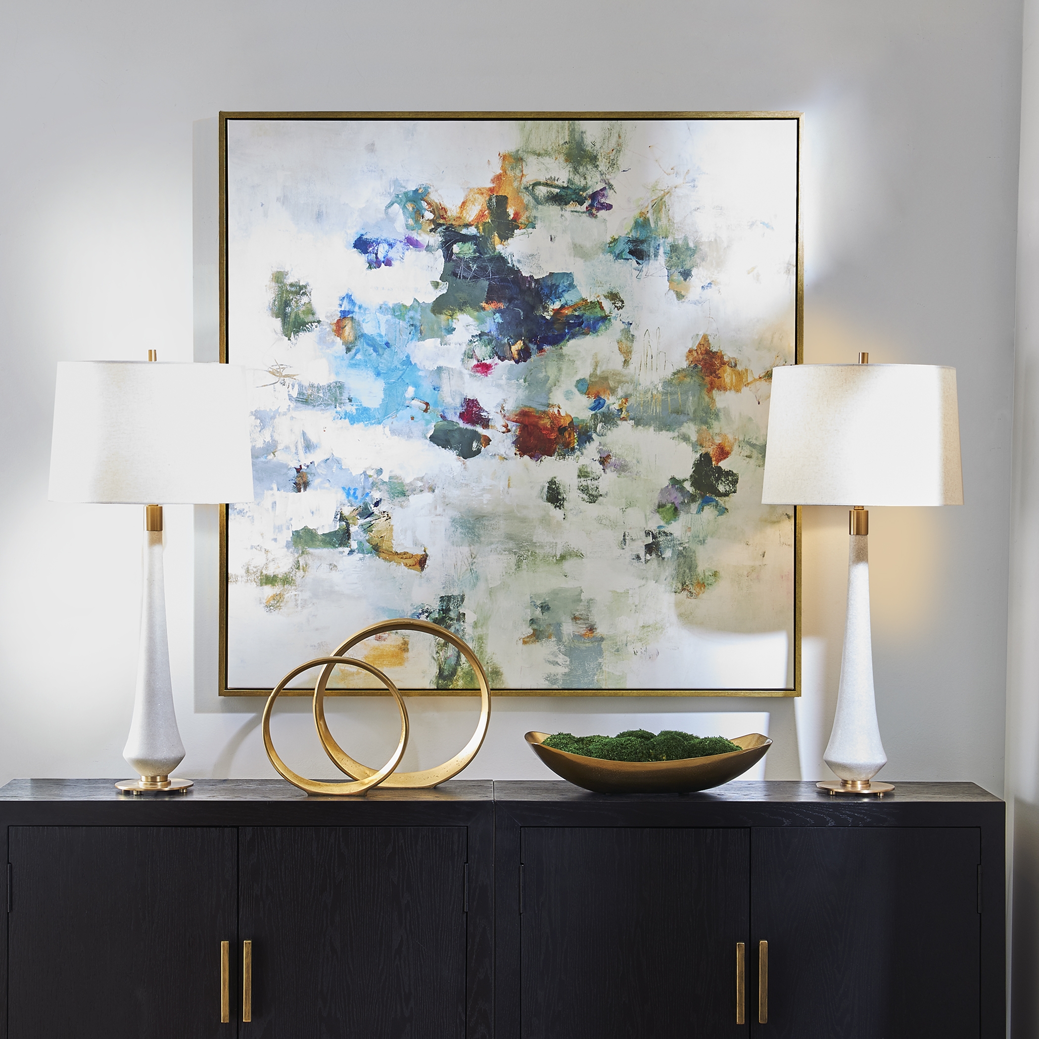 Rock & Roll Framed Abstract Art - Image 1