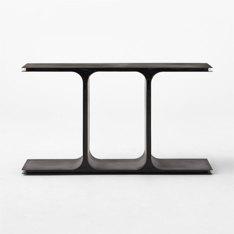 Ipsilon 53" Black Metal Console Table - Image 3