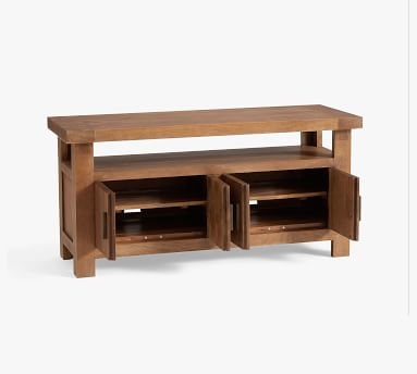 Reed 50" Media Console, Antique Umber - Image 1