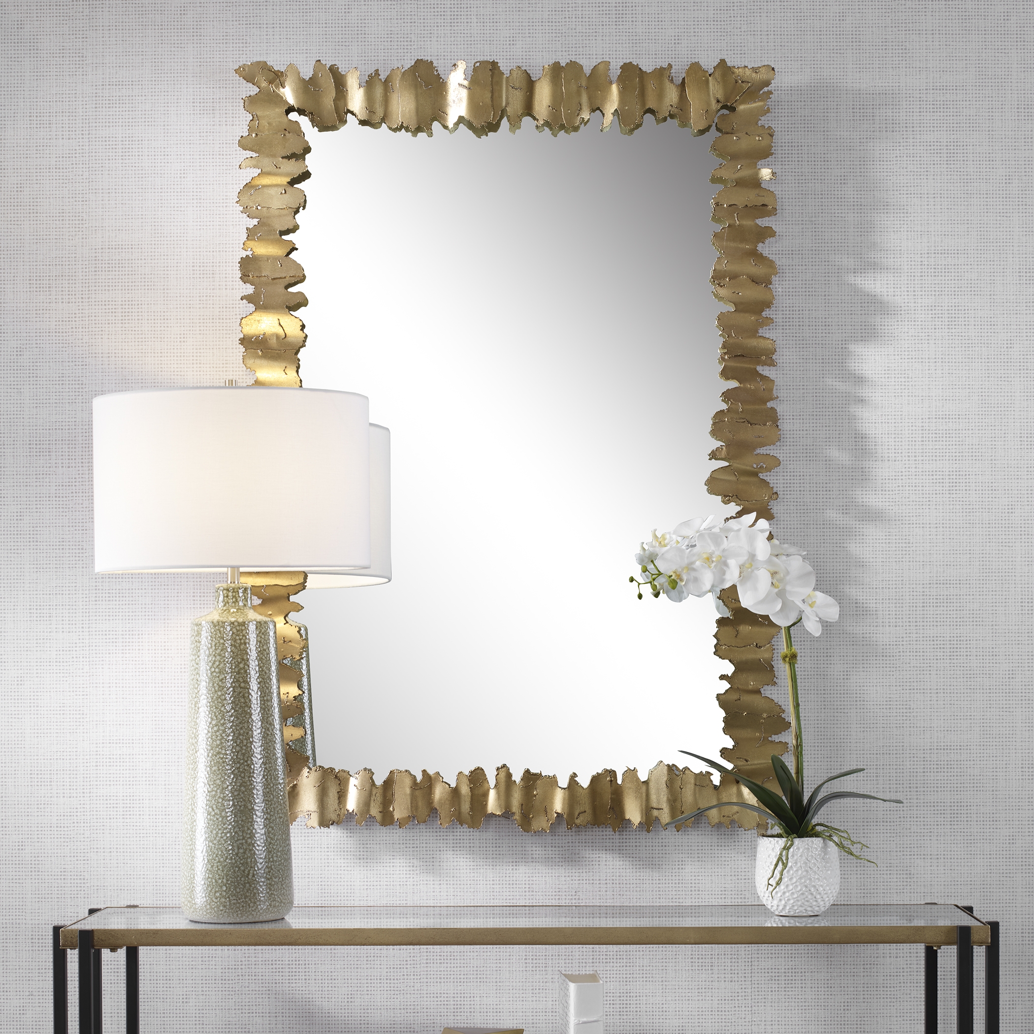 Lev Antique Gold Mirror - Image 2