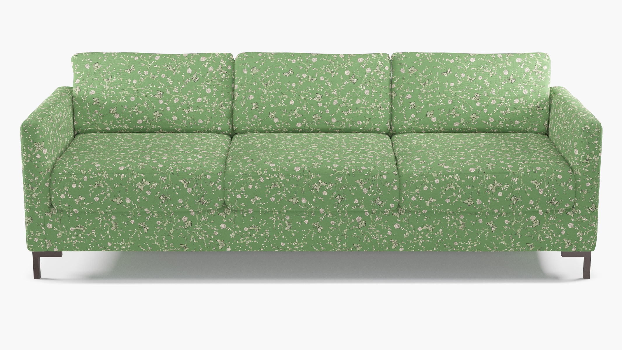 Modern Sofa, Kelly Mariposa, Bronze L Leg - Image 0