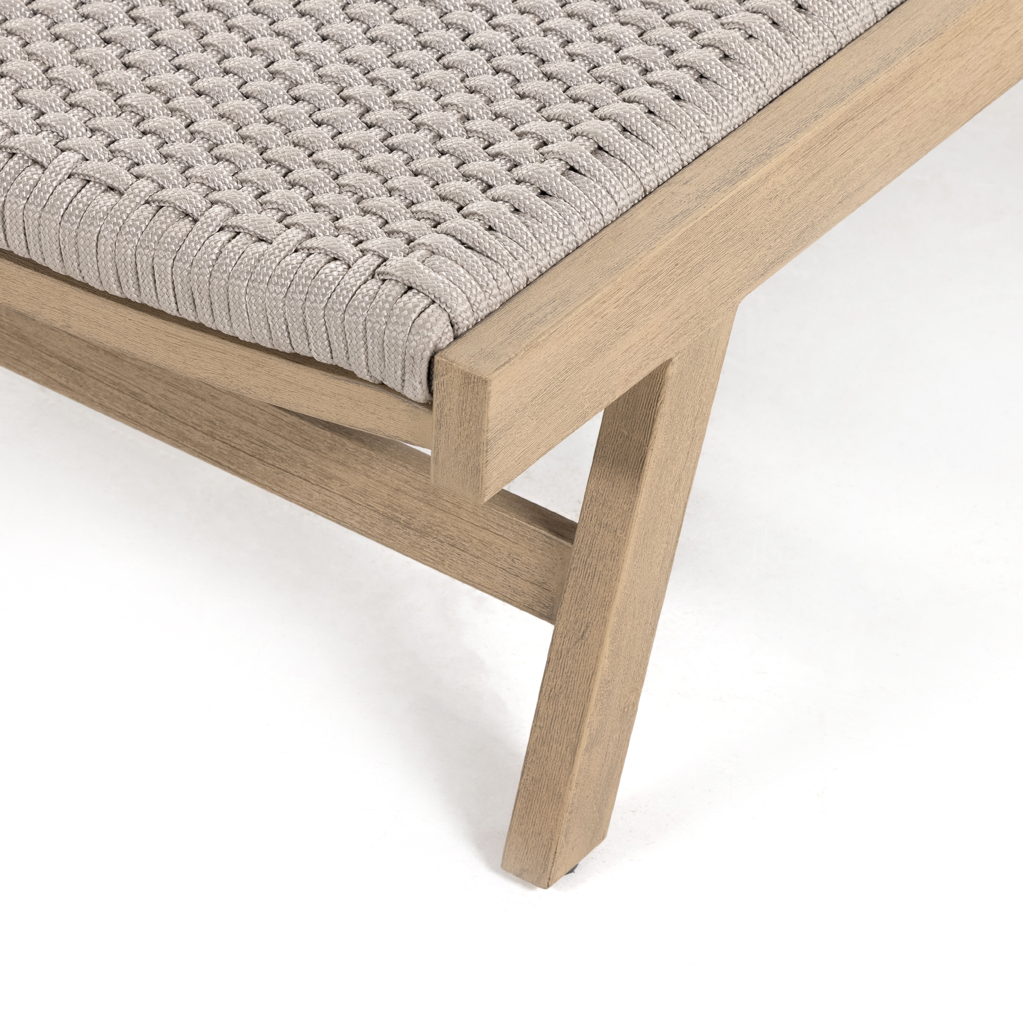 Delano Outdoor Chaise Lounge-Brown - Image 9