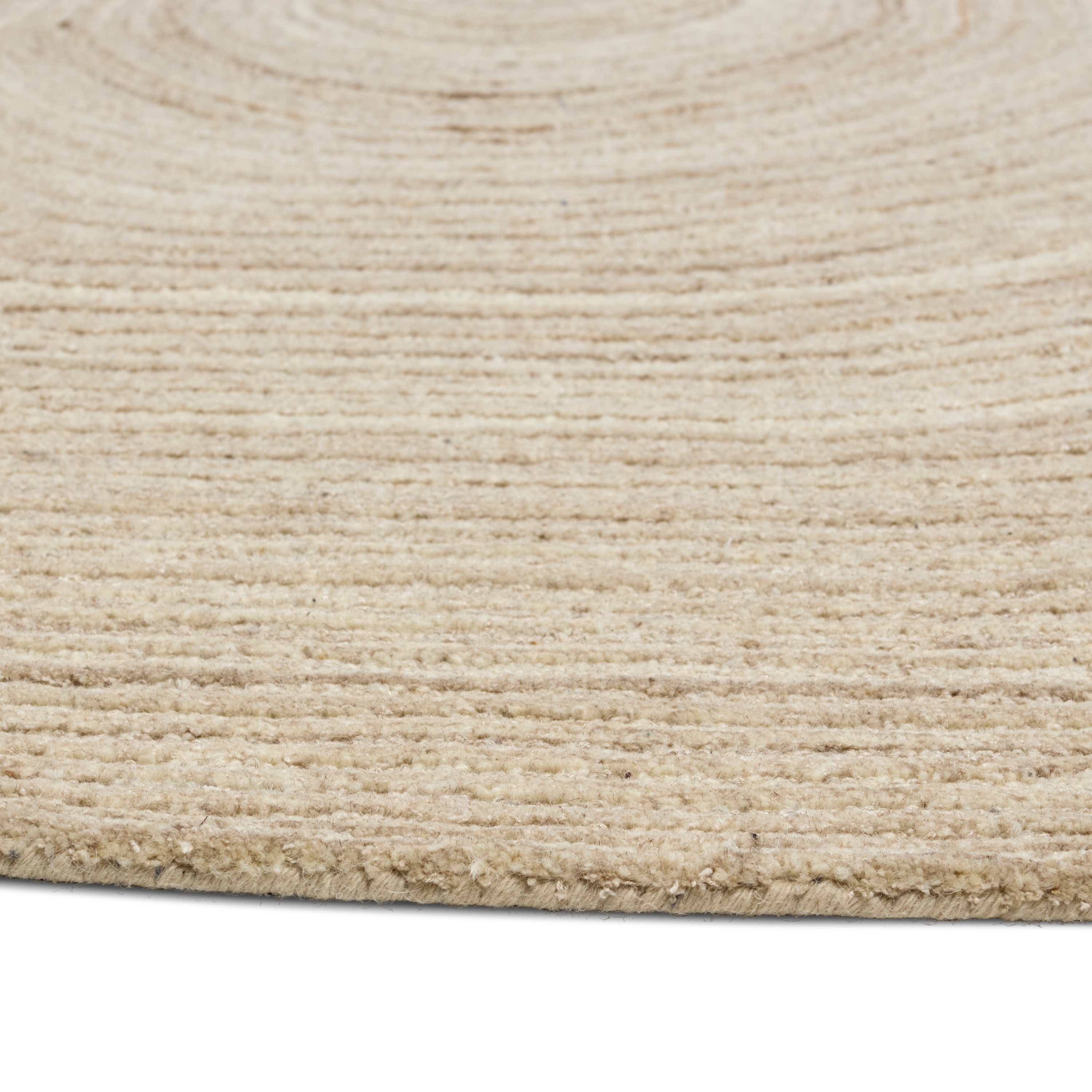 Cedar OKK01 Handmade Geometric Tan Irregular Area Rug (4'x5'11") - Image 1