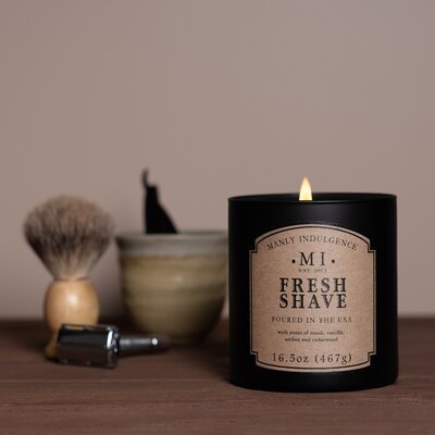 Classic Fresh Shave Scented Jar Candle - Image 0