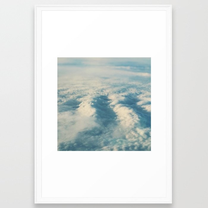 Cloud Sea Framed Art Print by Leah Flores - Scoop White - Large 24" x 36"-26x38 - Image 0