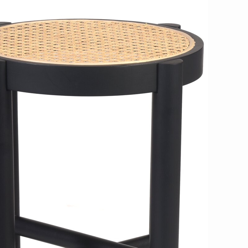 Calydon Solid Wood End Table, Black - Image 3