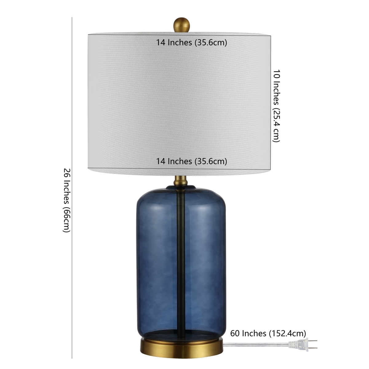 Novah 26" Table Lamp - Blue - Image 4