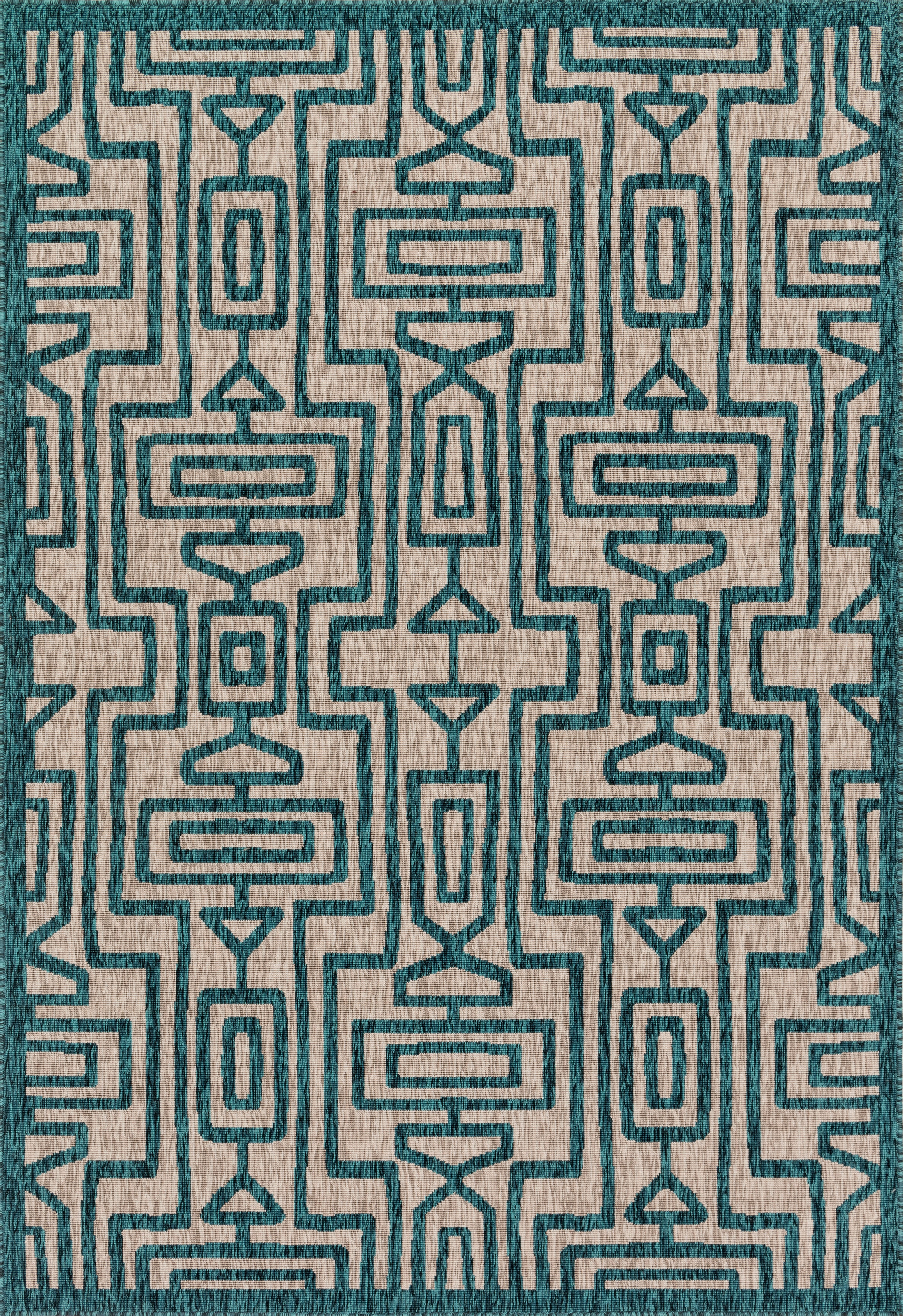 NEWPORT NP-09 GREY / TEAL 2'-2" x 3'-9" - Image 0