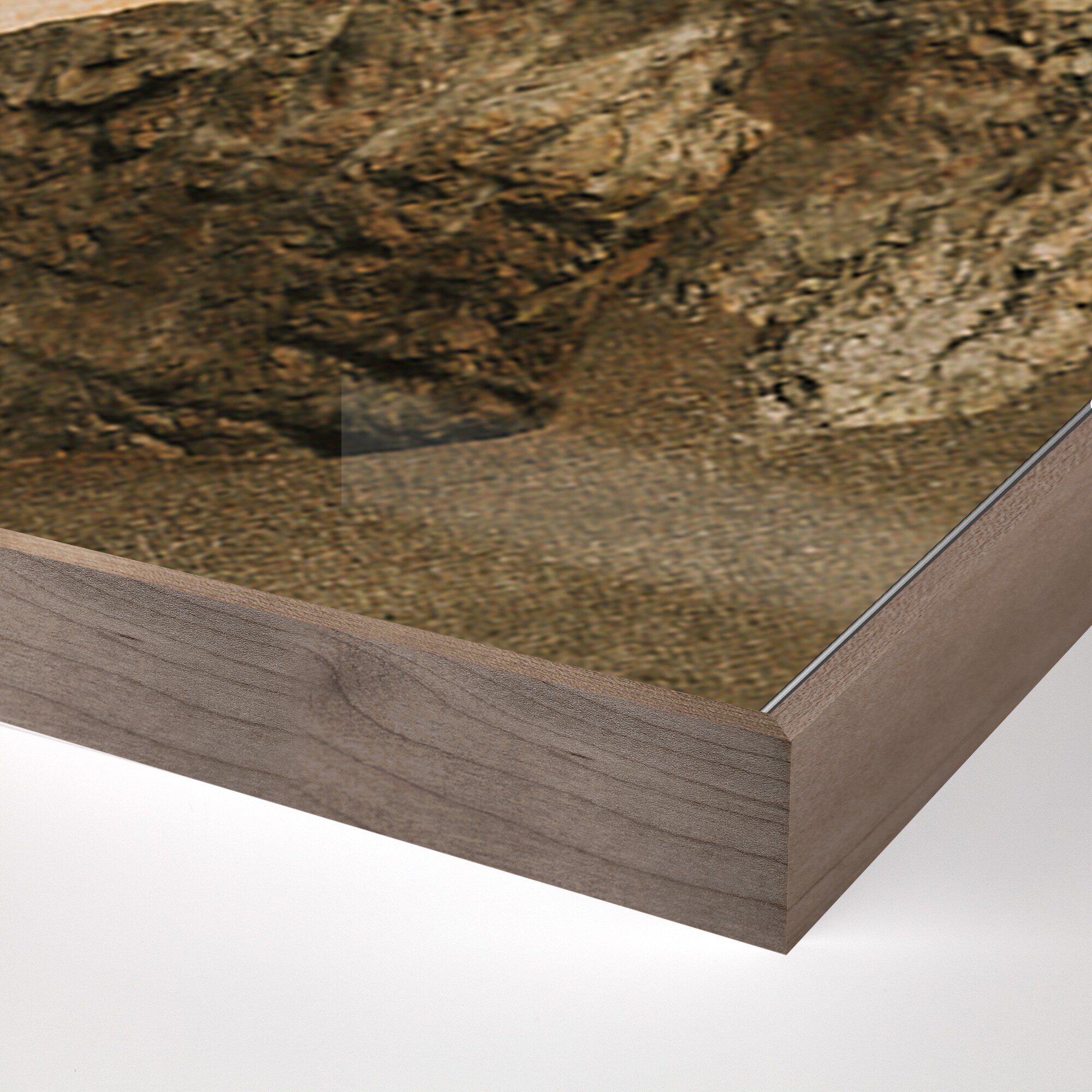 Red Mountain - Ouray, Co by Wesley and Emma Teague - Rustic Walnut Floater - Image 1