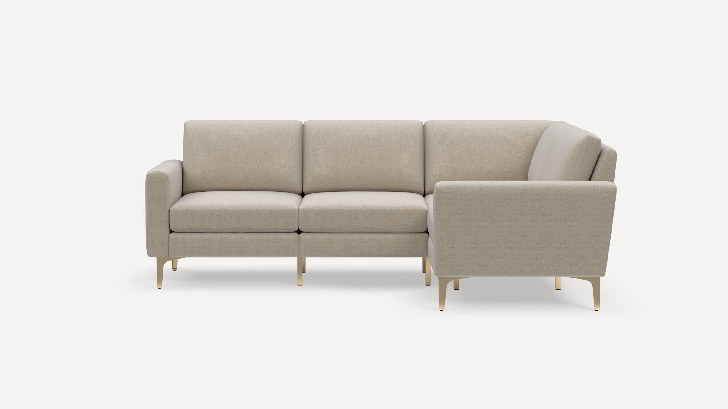 Nomad 4-Seat Corner Sectional - Georgia Clay - Performance Chenille / Brass - Metal / Block - Image 0