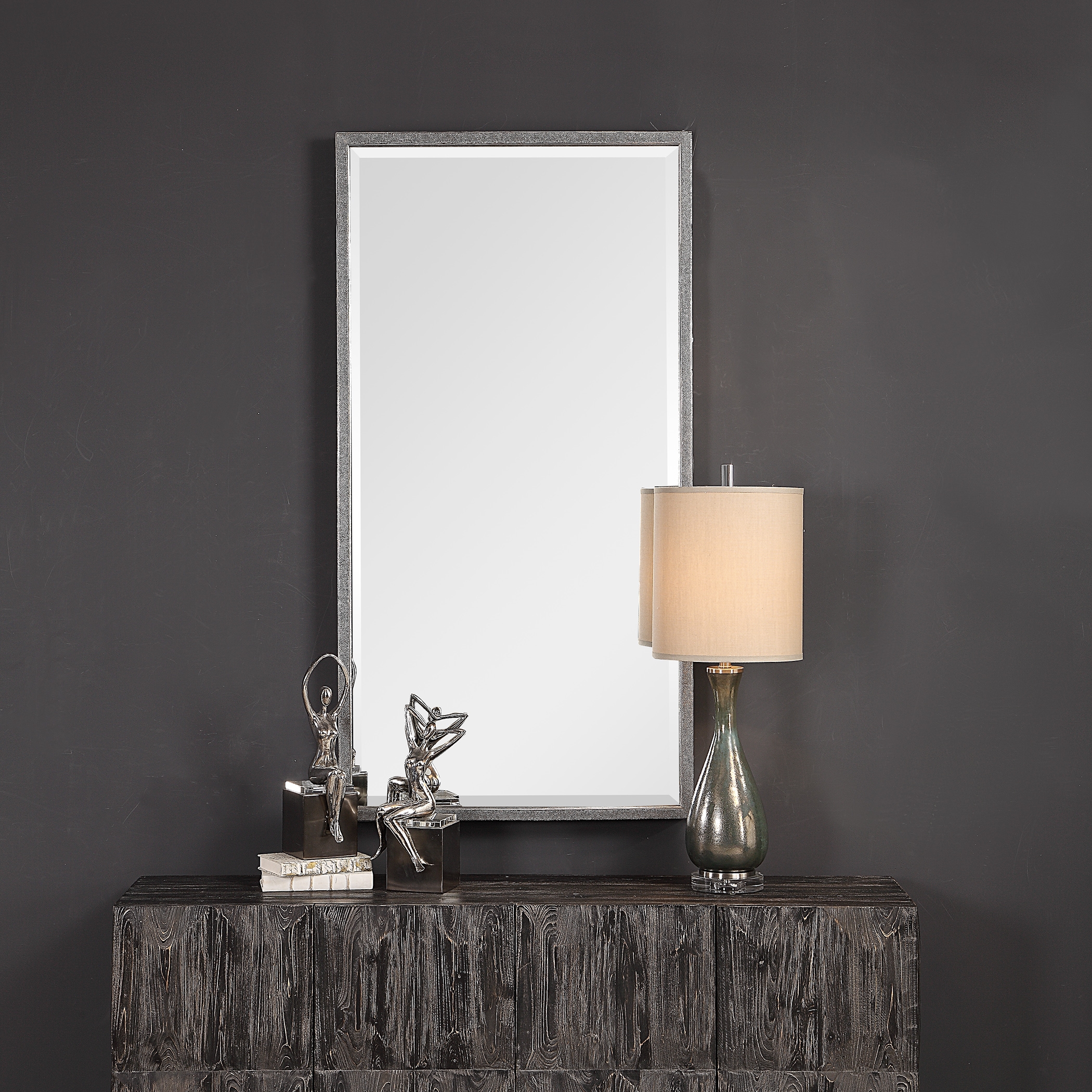 Gabelle Metallic Silver Mirror - Image 1