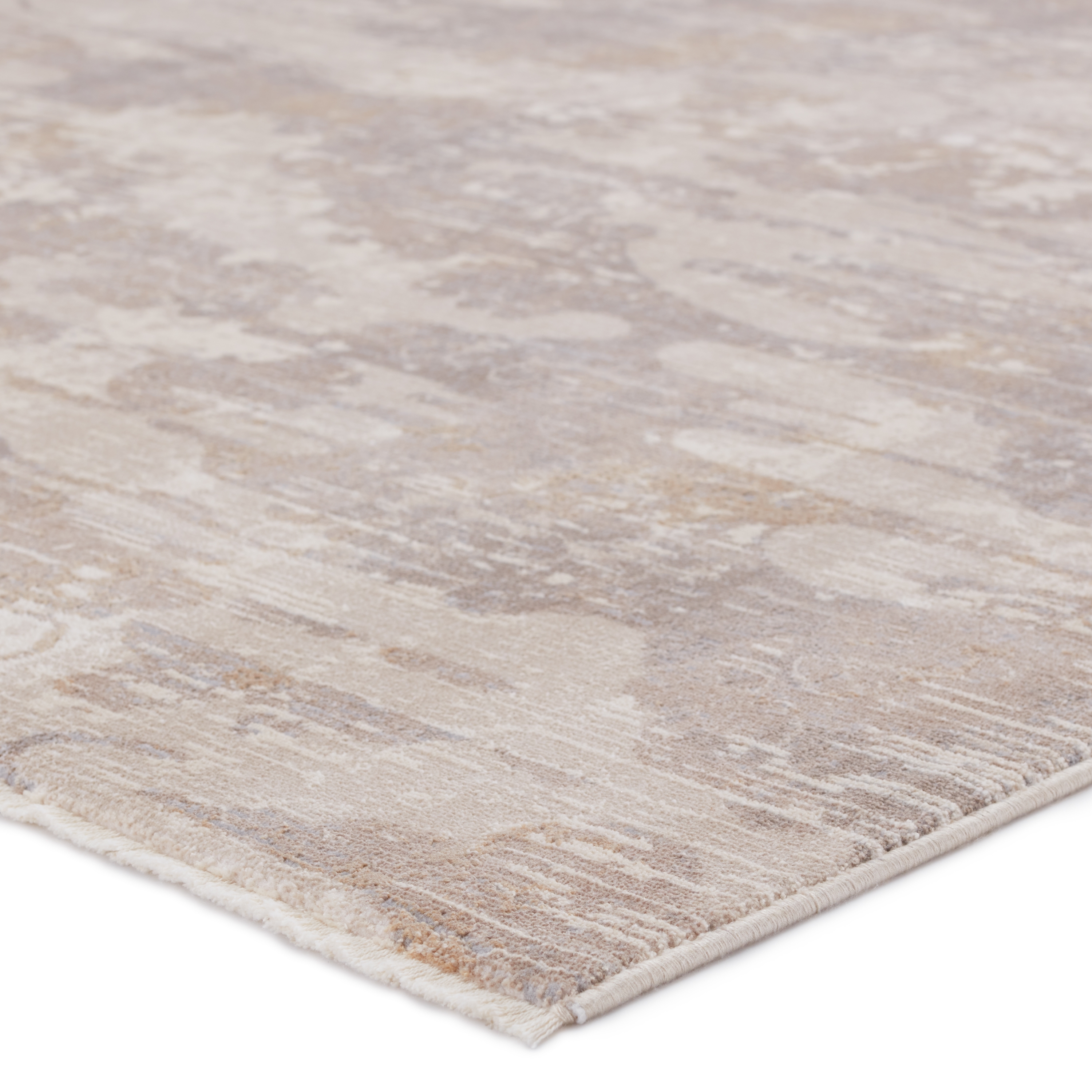 Kevin O'Brien by Cumulus Abstract Tan/ Cream Area Rug (9'6"X12'6") - Image 1