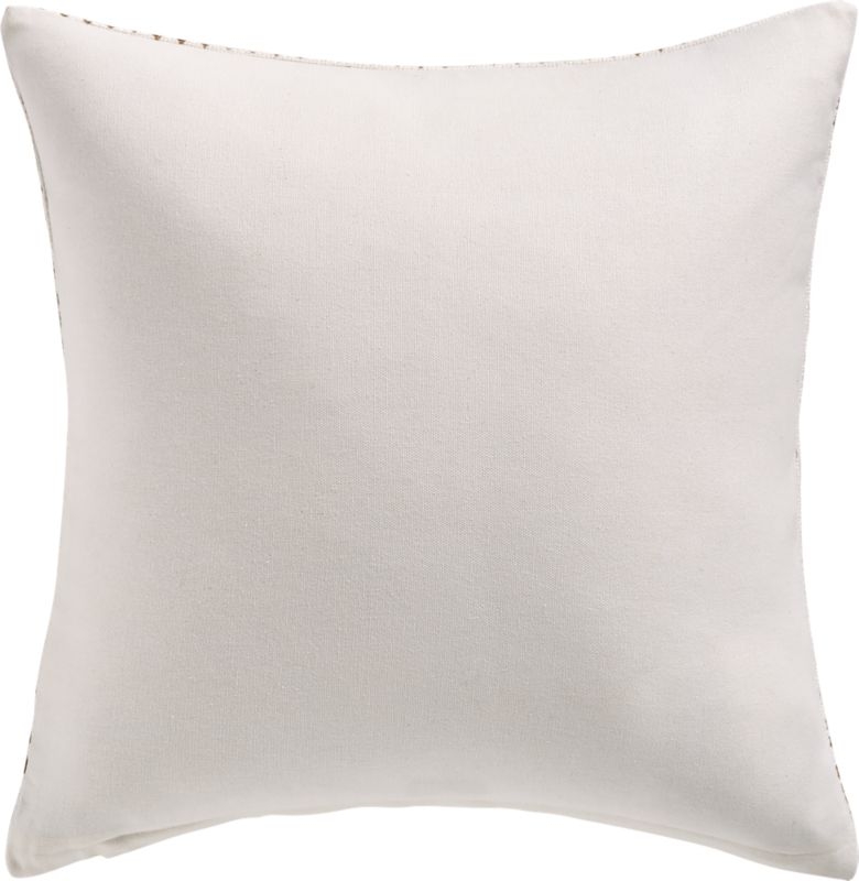 16" Pentagrid Block Print Gold Pillow with Down-Alternative Insert - Image 3