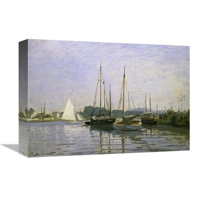 'Boats: Regatta at Argenteuil c. 1872-73' by Claude Monet Print on Canvas - Image 0