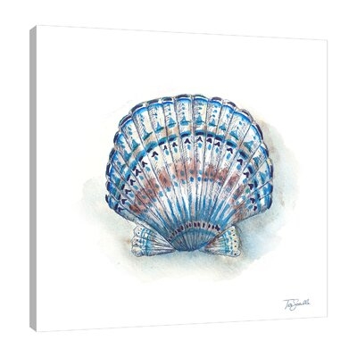 "Bohemian Shells: Scallop" Gallery Wrapped Canvas By Highland Dunes - Image 0