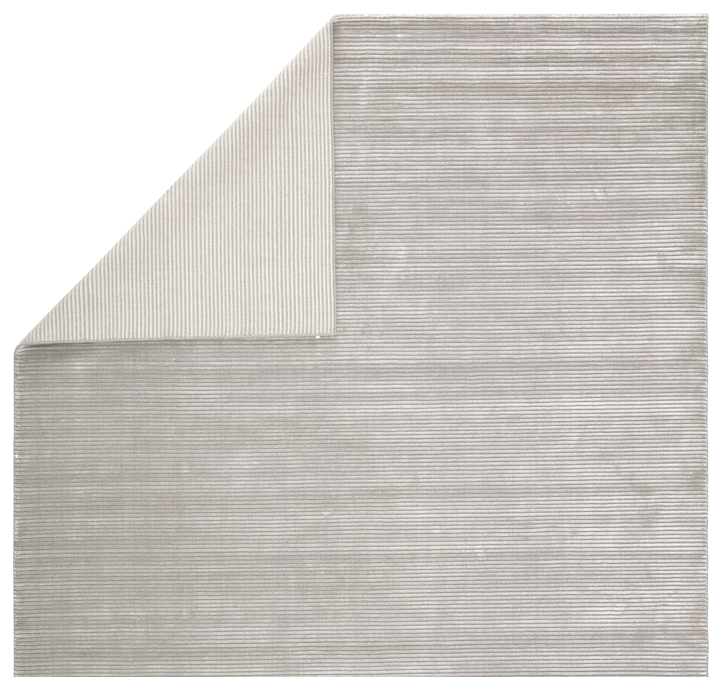 Basis Handmade Solid Gray/ Silver Area Rug (12'X15') - Image 2
