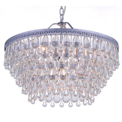 Silloth 6 - Light Statement Tiered Chandelier with Crystal Accents - Image 0