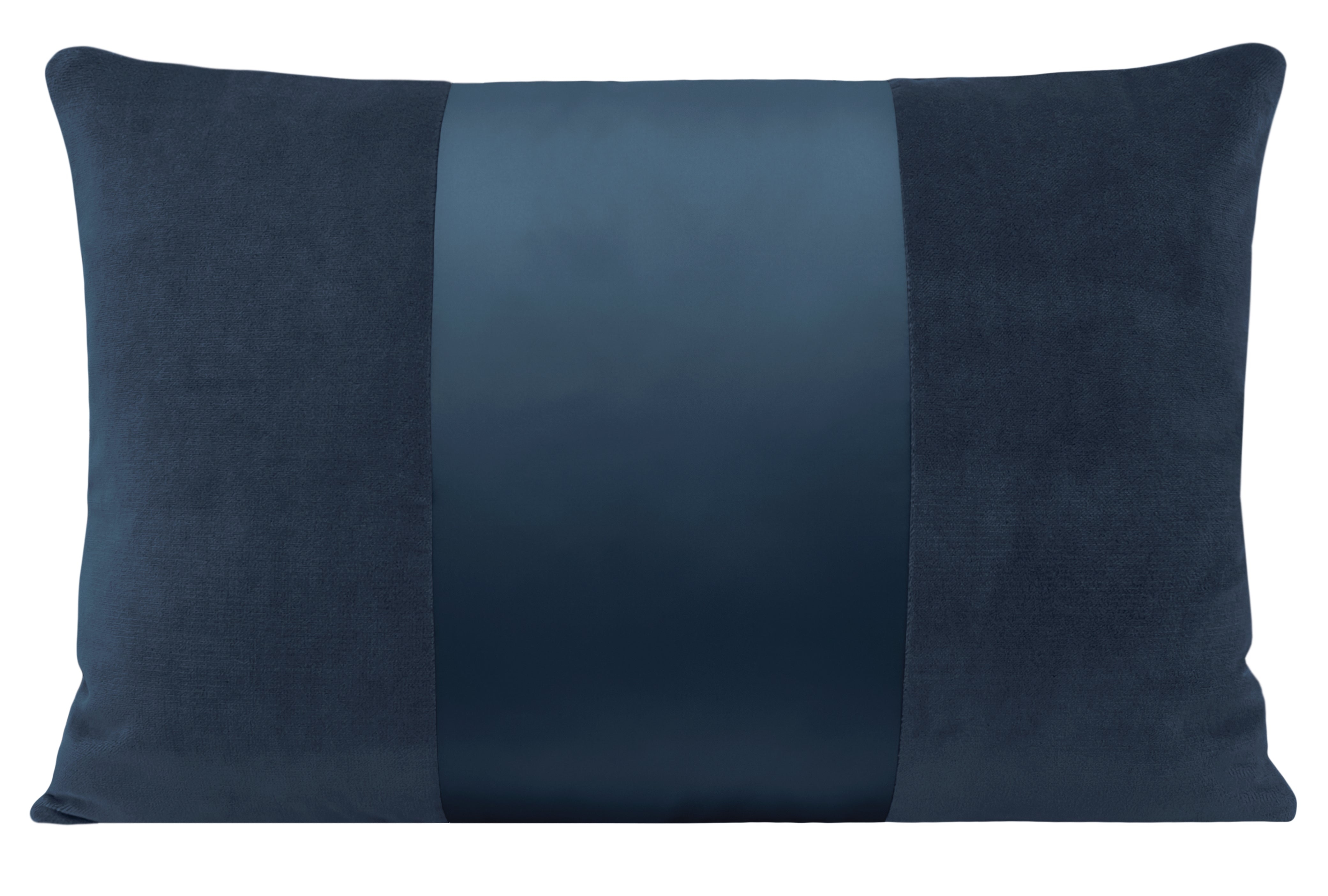 PANEL MONOCHROMATIC : SOCIETY VELVET // PRUSSIAN BLUE - 20” X 26” STANDARD SHAM - Image 3