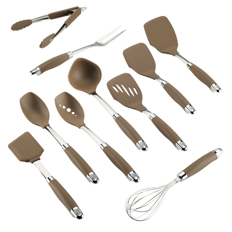 Anolon Anolon Tools and Gadgets SureGrip Nylon Nonstick Kitchen / Cooking Utensil Set, 10 Piece - Image 0