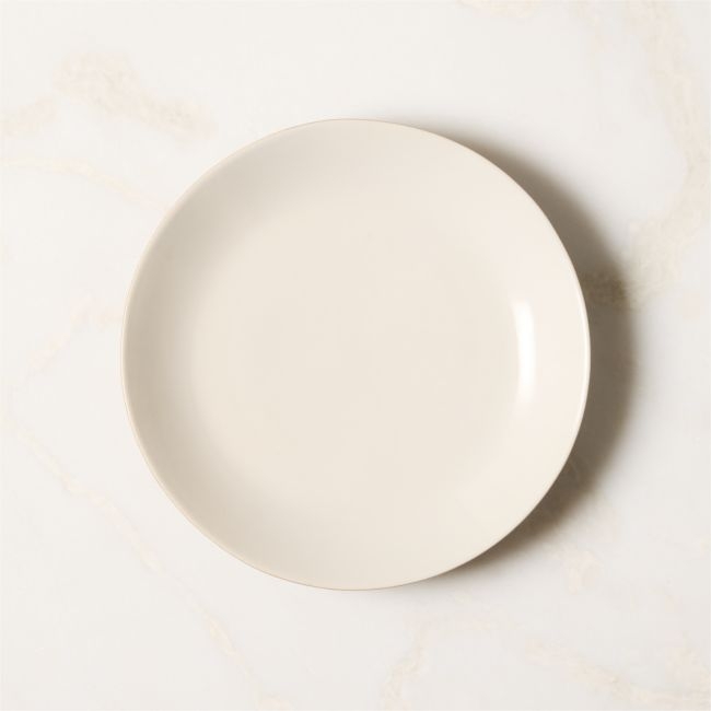 Barchan Brown and Warm White Stoneware Salad Plate by Kravitz Design - Image 0