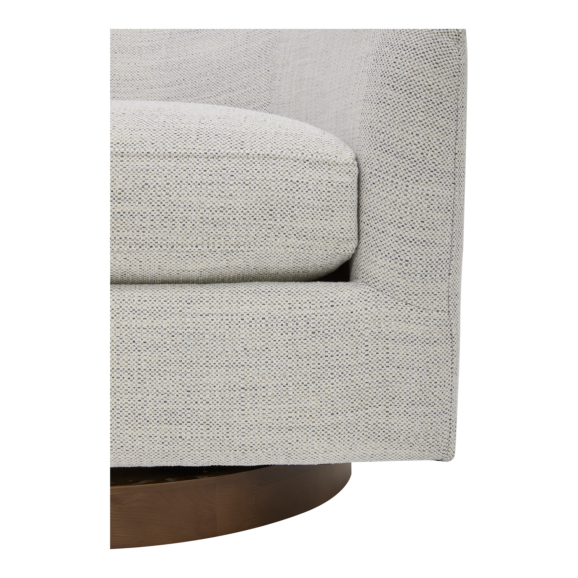 Oscy Swivel Chair Splashed White - Image 6