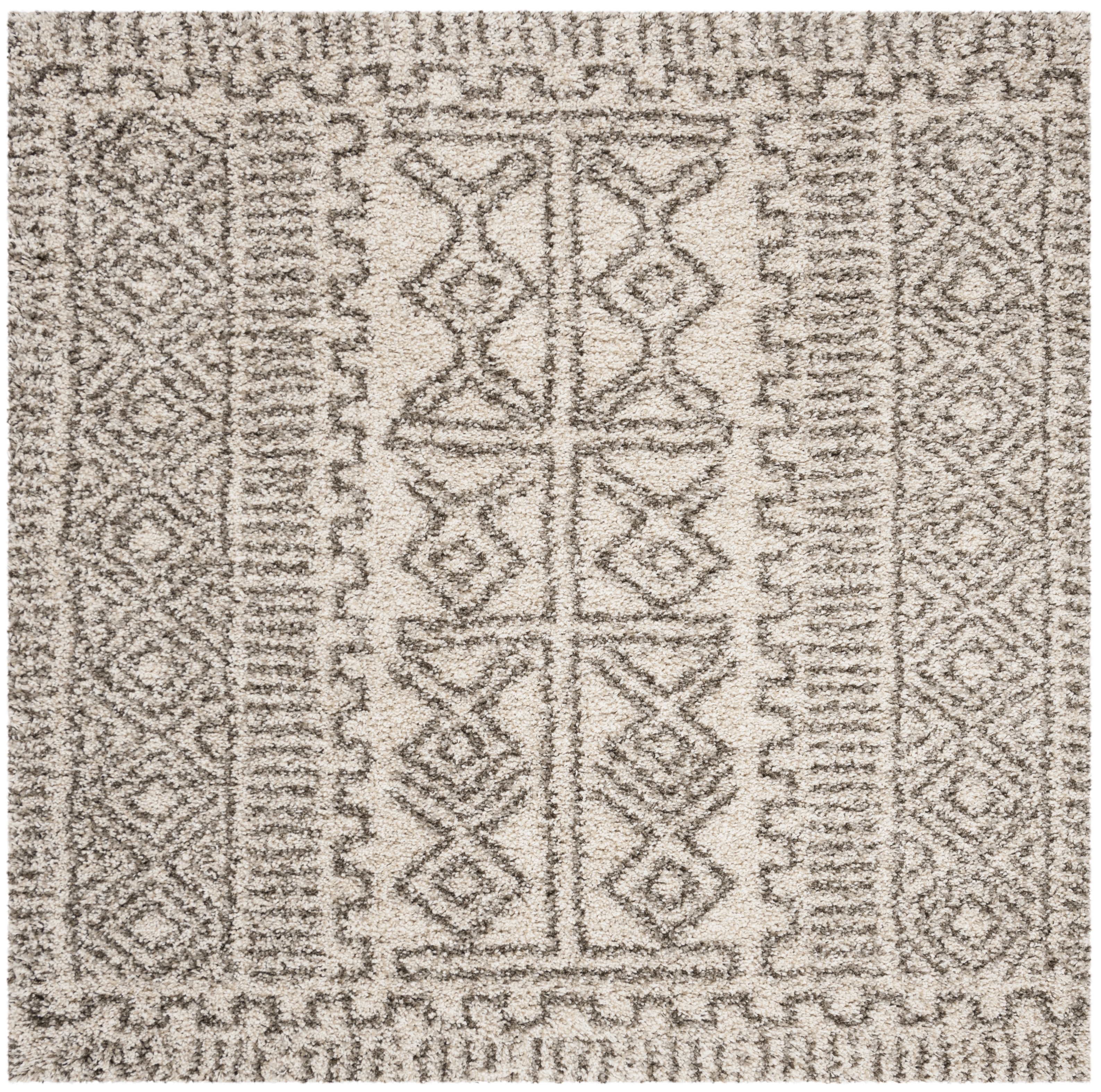 Arlo Home Woven Area Rug, SGH376A, Ivory/Grey,  7' X 7' Square - Image 0