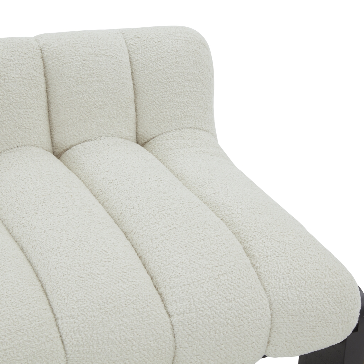 Delphini Boucle Barstool - Ivory/Black - Image 2