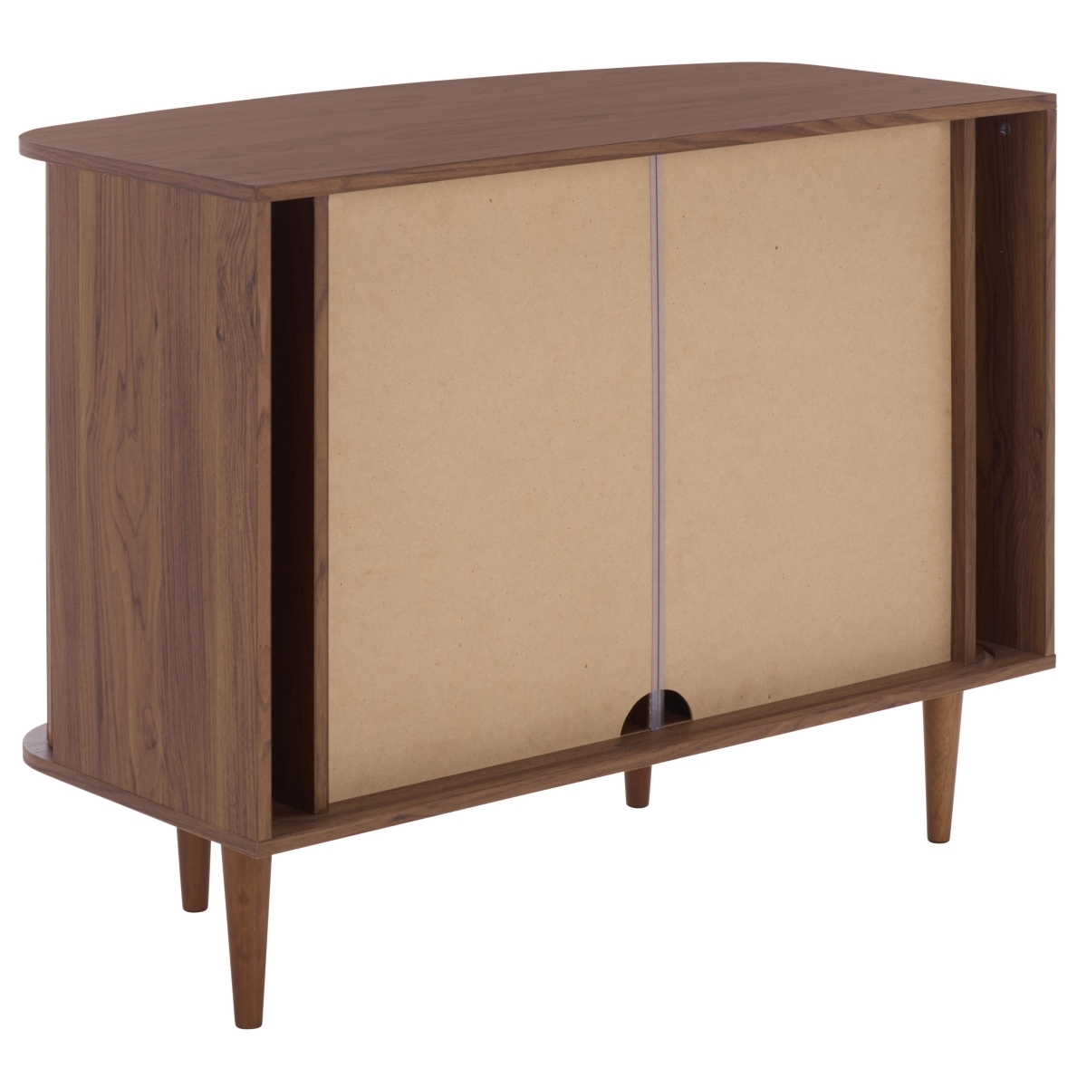 Sabby Tambour Door Compact Sideboard - Walnut - Image 8