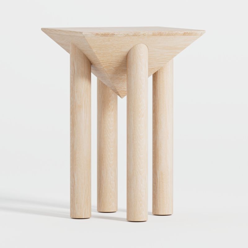 Flora Wood Square End Table - Image 1