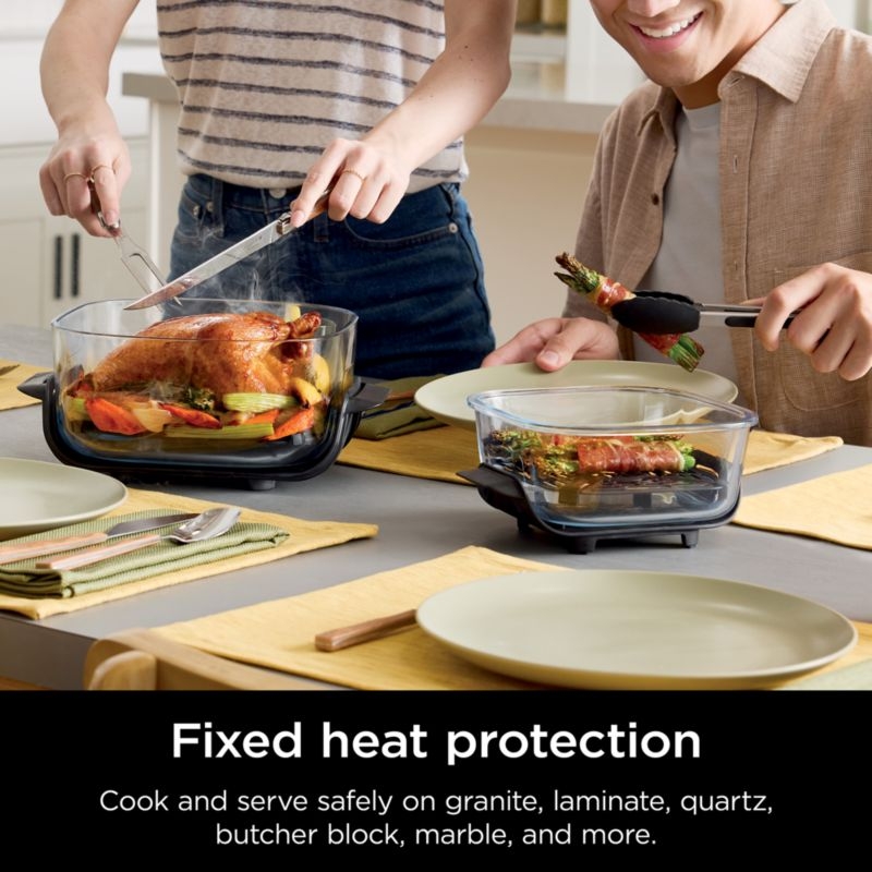 Ninja Crispi 4-in-1 Portable Glass Air Fryer Cooking System in Sage Green - Image 5