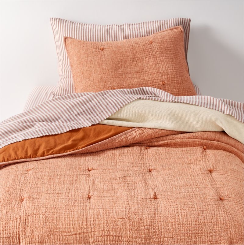 Scoop Undyed Organic Cotton Gauze Kids Full/Queen Duvet Cover - Image 2