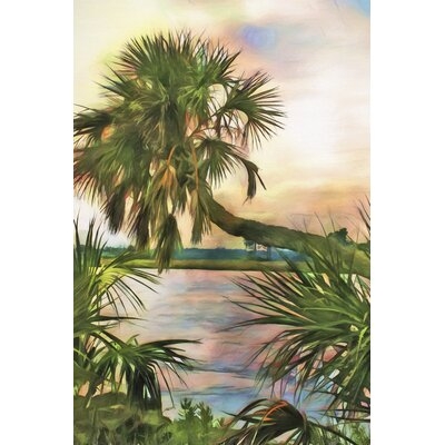 Leaning Palm by Melinda Bradshaw Painting Print on Canvas - Image 0