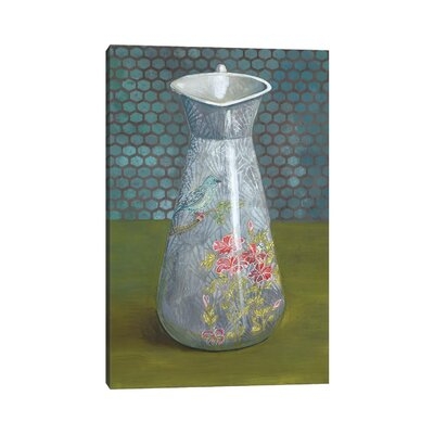Pitcher with Bird - Wrapped Canvas Painting Print - Image 0