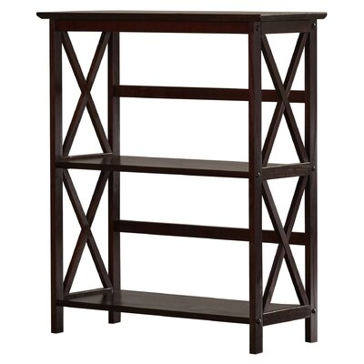 Kettner 34" H x 29.5" W Solid Wood Etagere Bookcase - Image 0