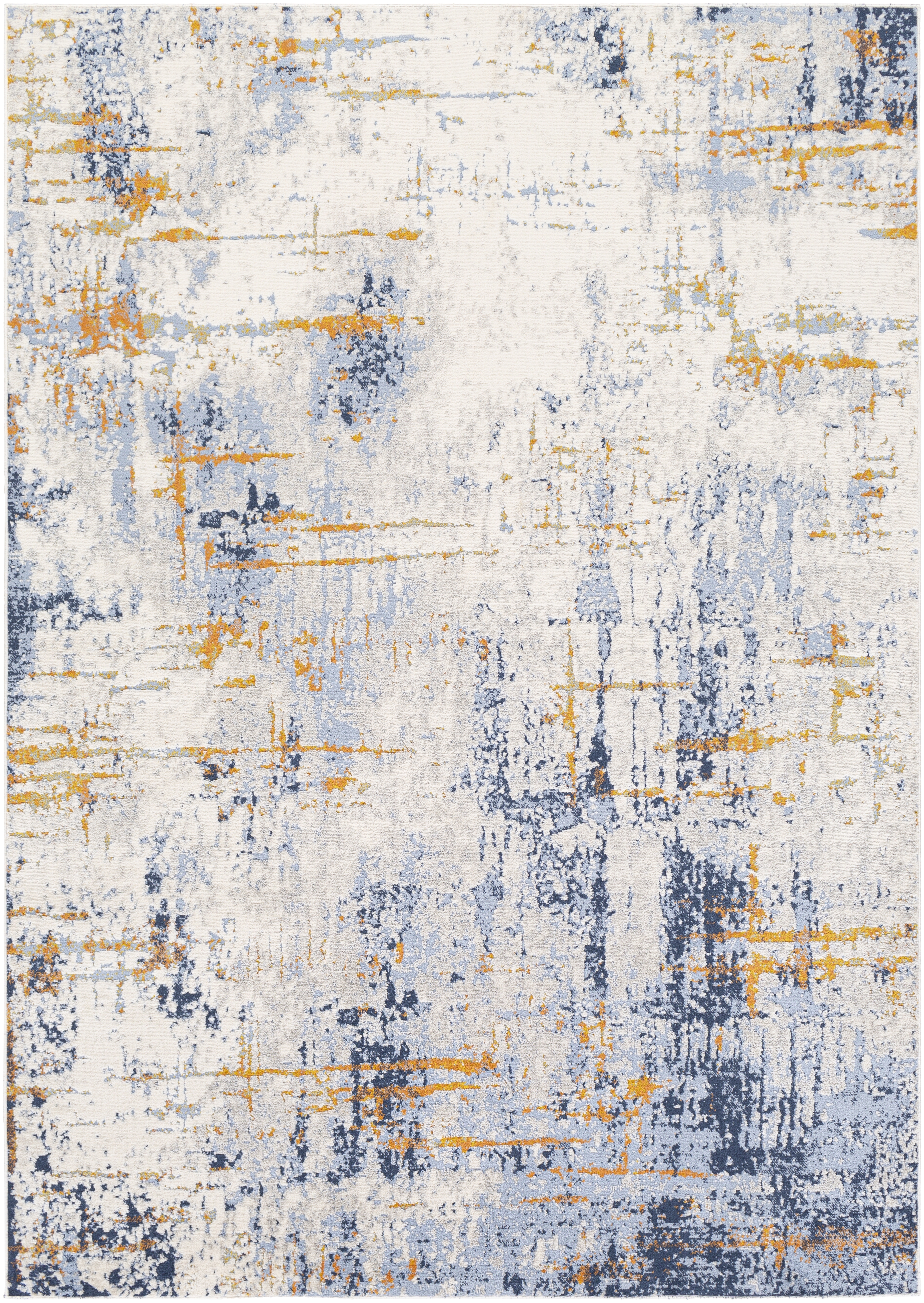 Porto White Indoor 2' x 2'11" Machine Woven Rug - Image 0