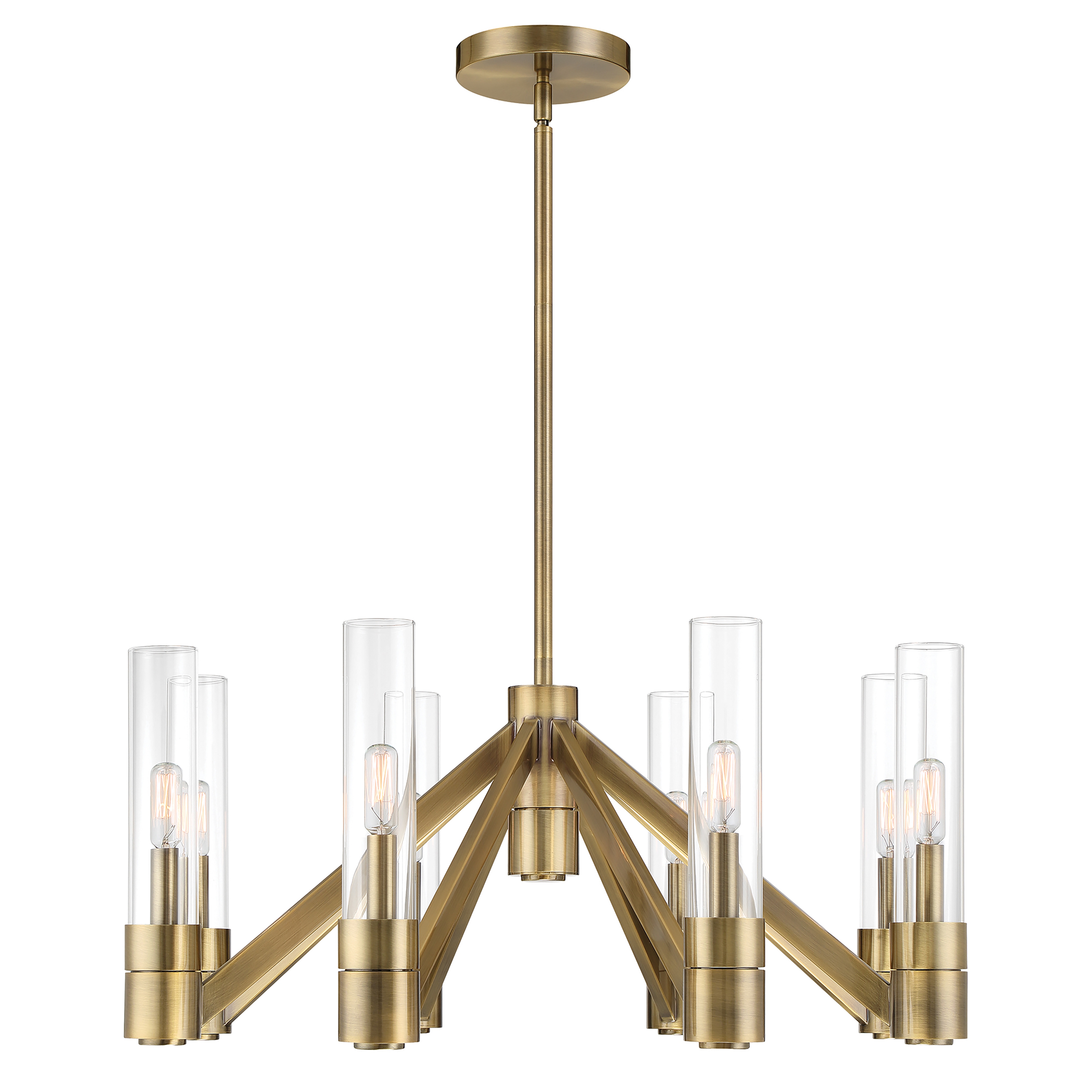 Rohe Chandelier - Aged Brass - Image 0