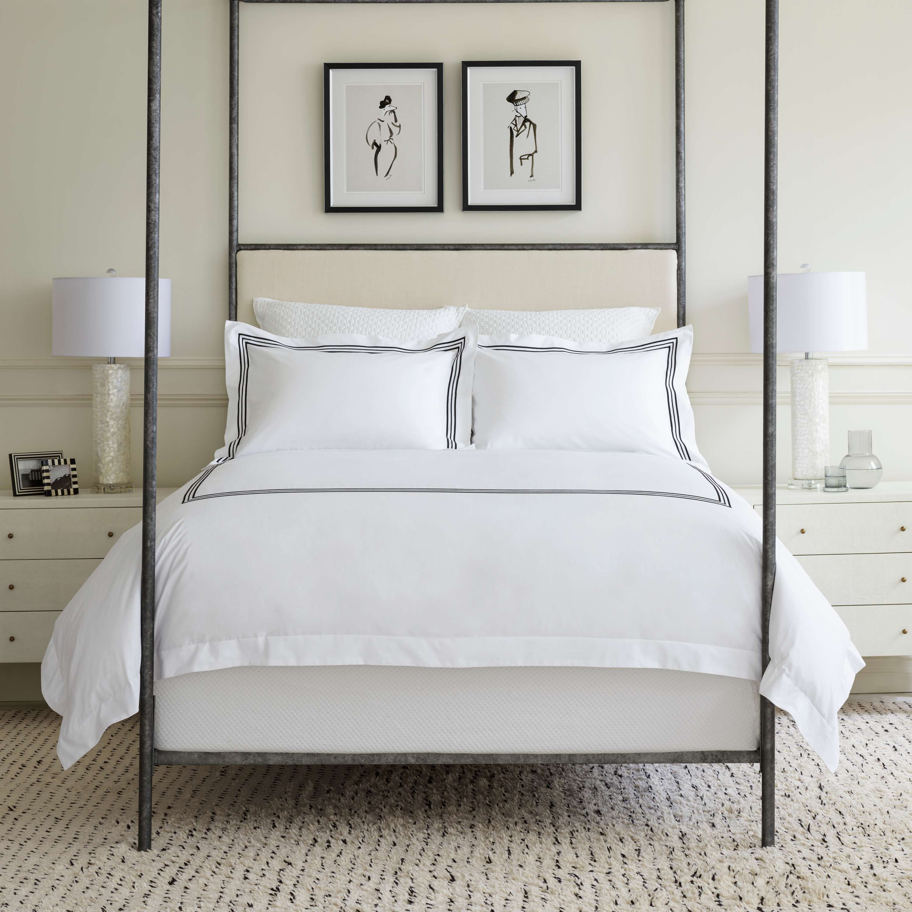 Lodi White Matelasse Sham - Image 3