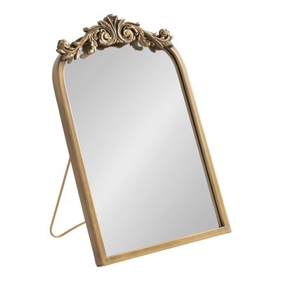 House of Hampton® Arendahl Tabletop Arch Mirror 12X18 Gold - Image 0