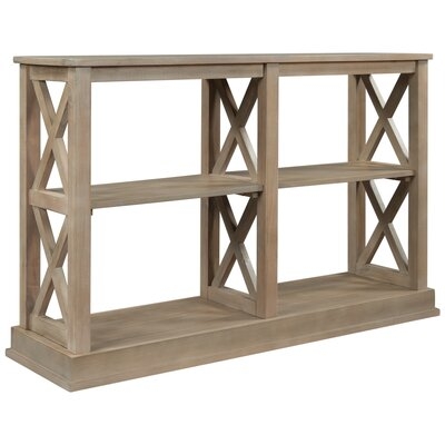 Console Table With 3-Tier Open Storage Spaces - Image 0
