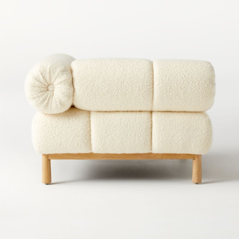 Sevigne Ivory Boucle Corner Chair by goop - Image 7