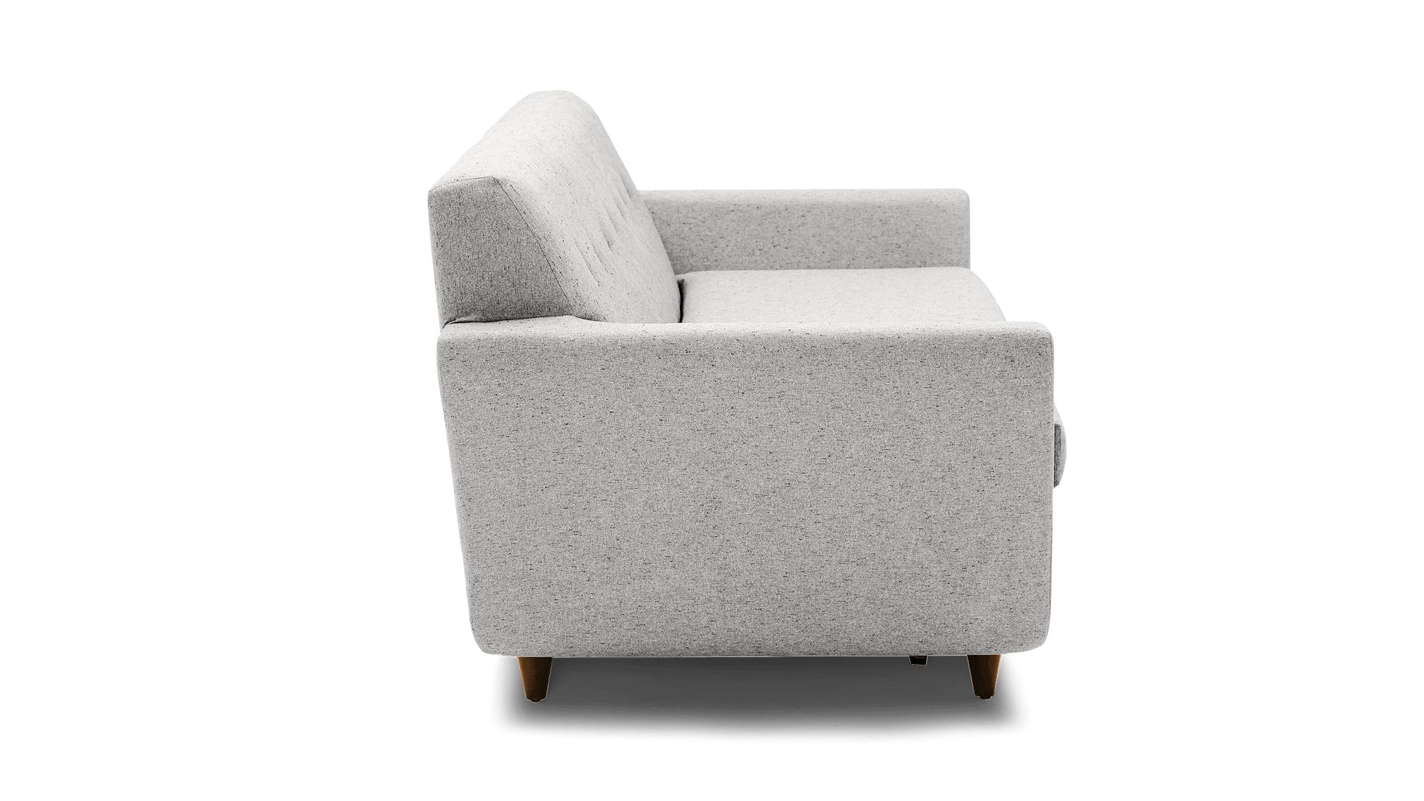 Gray Hughes Mid Century Modern Sleeper Sofa - Sunbrella Premier Fog - Mocha - Image 2