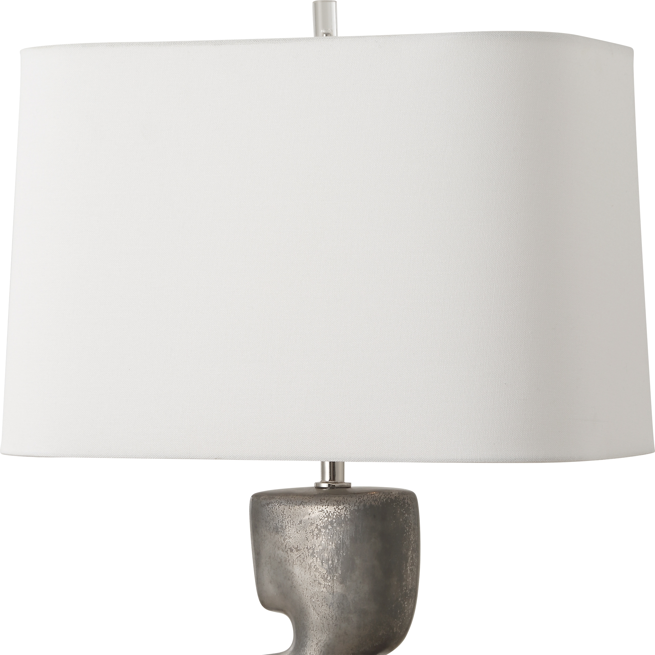 Free Flowing Nickel Table Lamp - Image 5