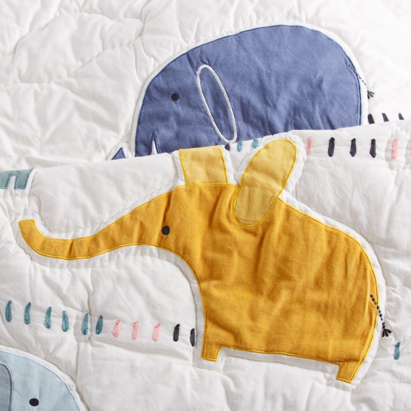 Elephant Crib Quilt - Image 1