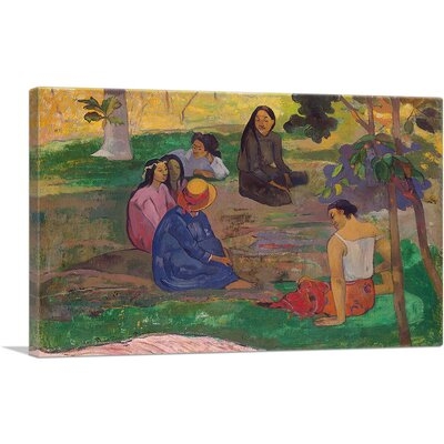 ARTCANVAS Conversation 1891 Canvas Art Print By Paul Gauguin_Rectangle - Image 0
