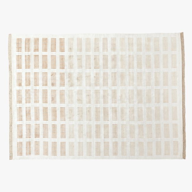 Alize Handloomed Ivory Viscose Area Rug 9'x12' - Image 0