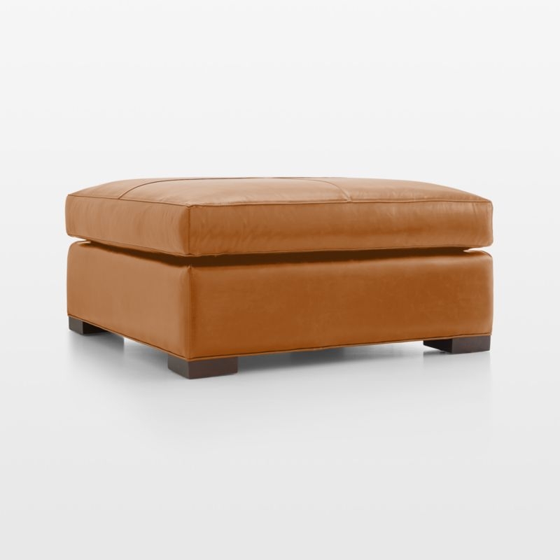 Axis Leather Square Cocktail Ottoman - Image 3